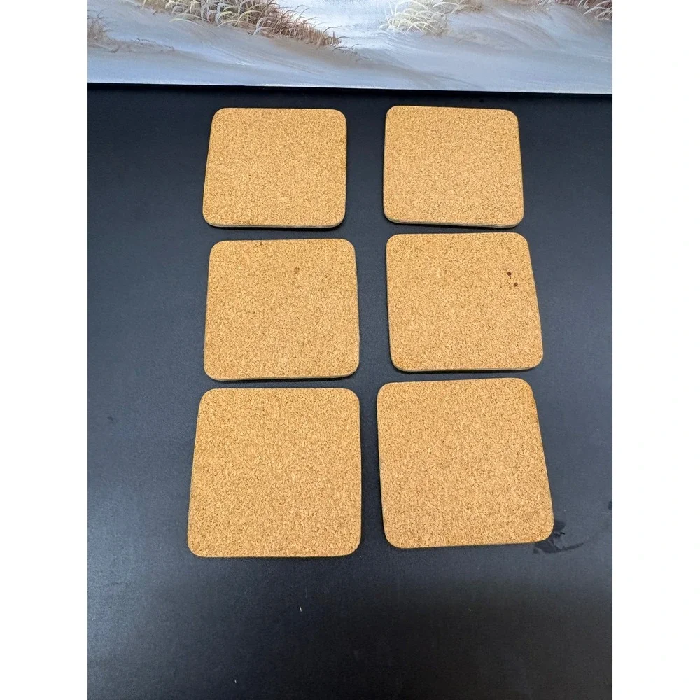 Vtg 1980's Cork Backed Country Goose Coasters Cottage Granny Core
